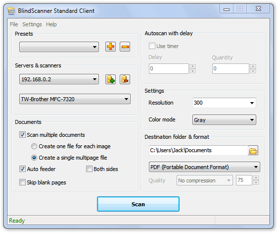 BlindScanner Standard Screenshot